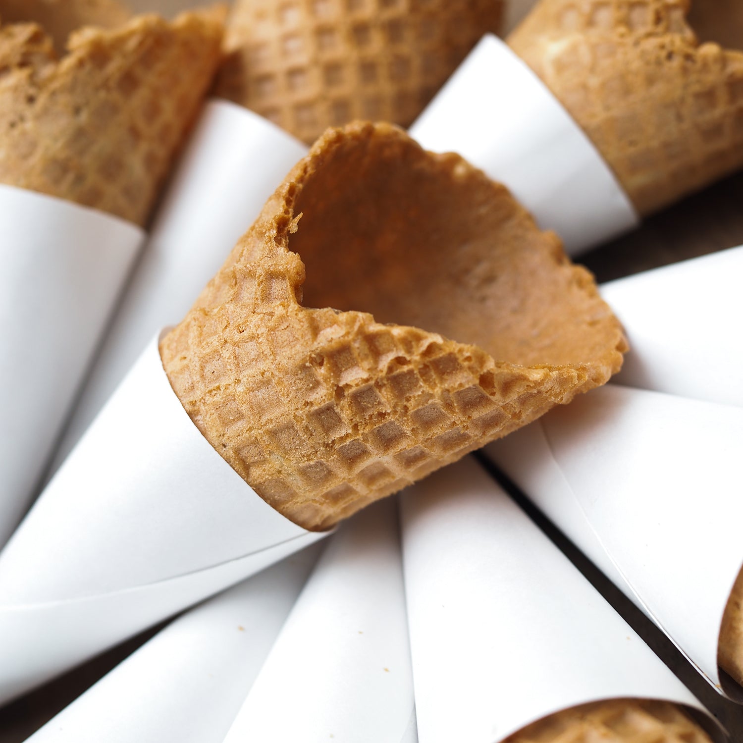 Indulge in Crispy Joy with Our Waffle Cones (Set of 12)