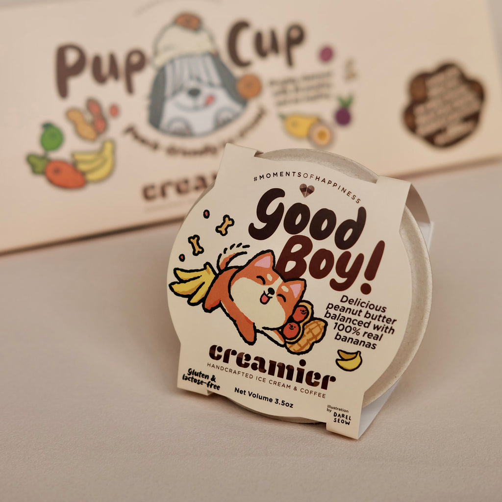 Pamper Your Pup with 'Good Boy' Pup Cup - Ice Cream Delight