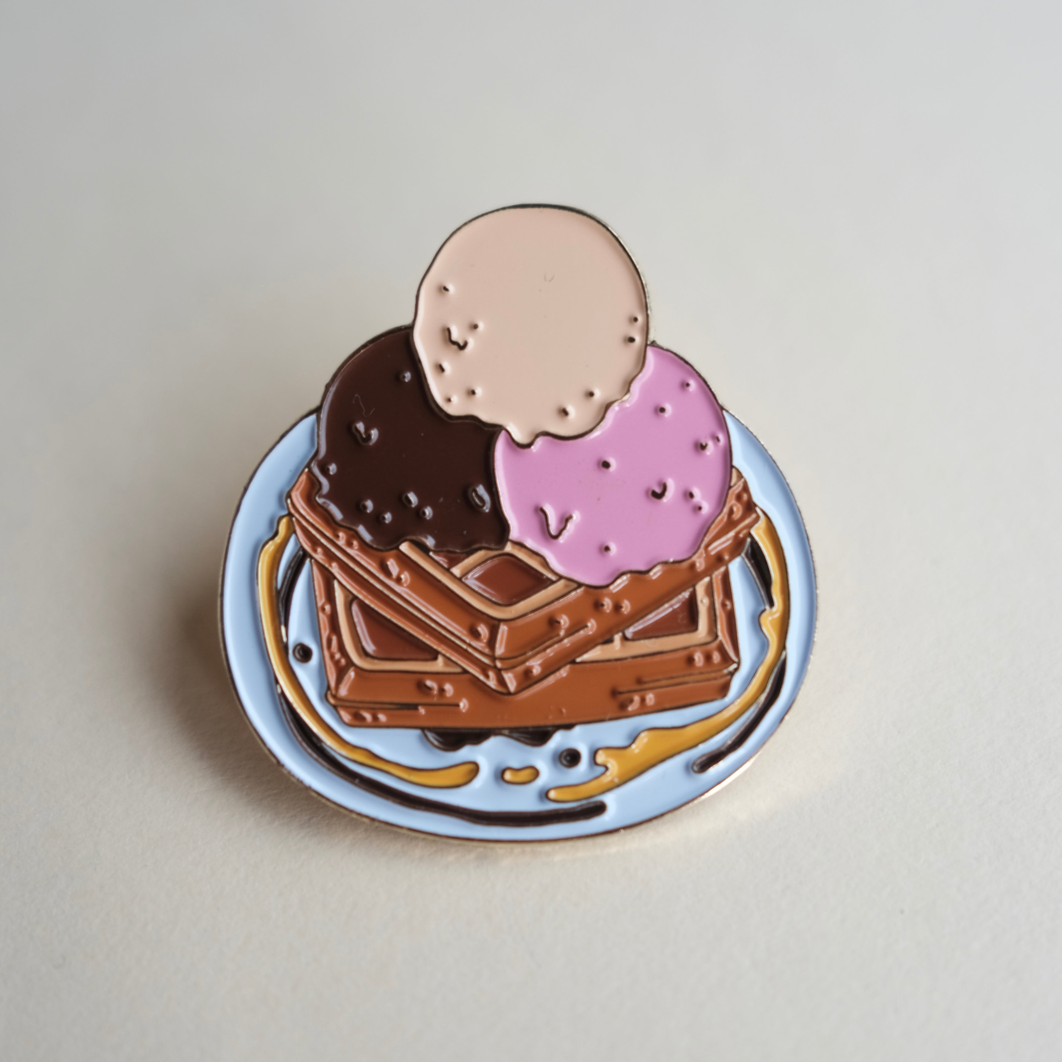 Whimsical Style with Triple Scoop Waffles Pins